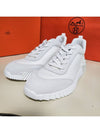 Bouncing Sneakers Mesh Suede Goatskin Blanc - HERMES - BALAAN 5