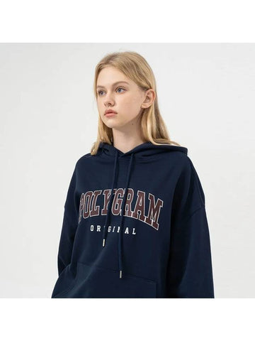 OG LOGO VINTAGE HOOD TEE NAVY - POLYGRAM - BALAAN 1