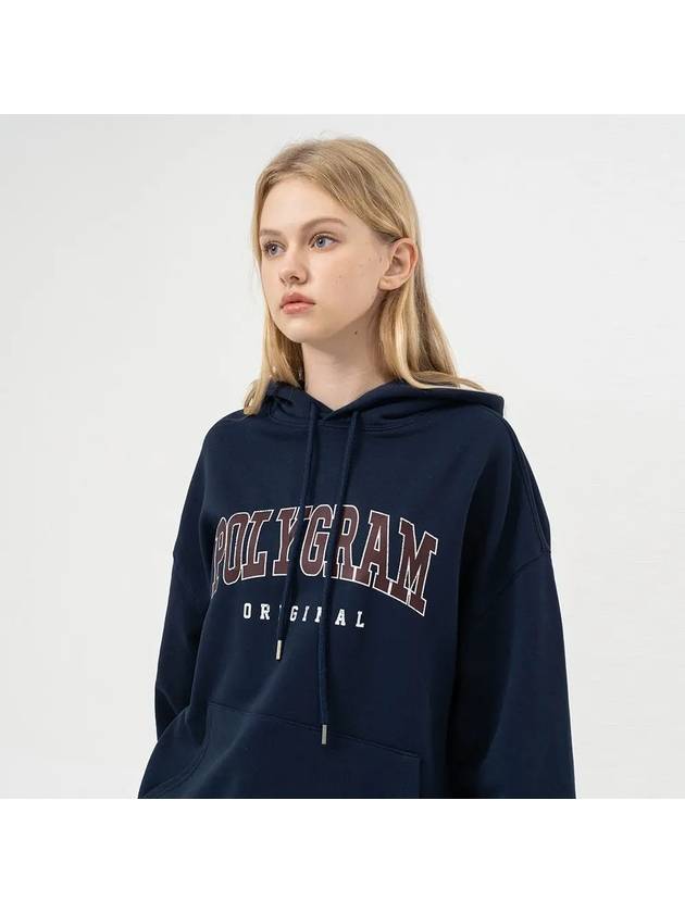 OG LOGO VINTAGE HOOD TEE NAVY - POLYGRAM - BALAAN 5