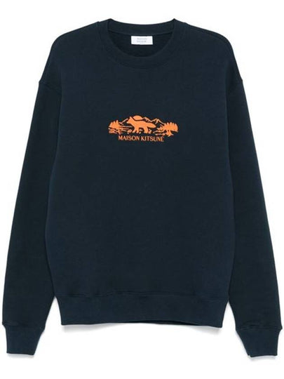 Outdoor Profile Fox Comfort Sweatshirt Navy - MAISON KITSUNE - BALAAN 2