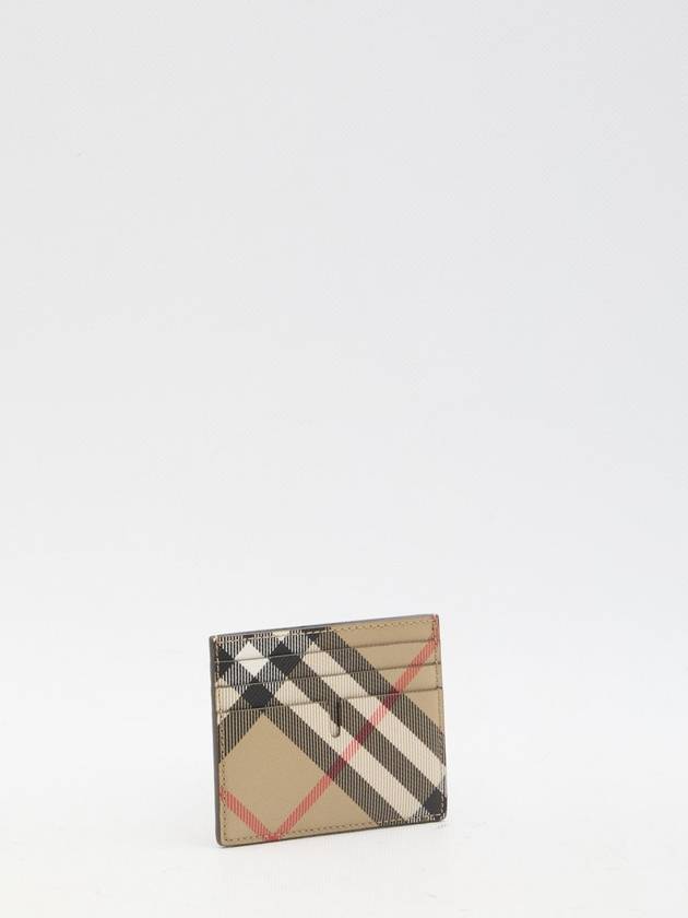 Check Card Wallet Beige - BURBERRY - BALAAN 3