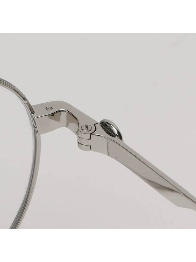 Glasses frame LNV2107 047 round glasses silver metal frame - LANVIN - BALAAN 3