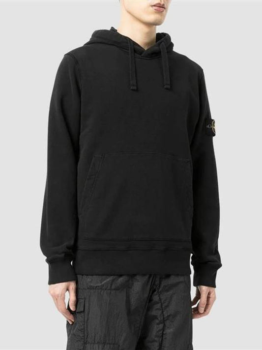 Wappen Patch Hood Sweatshirt Hoodie Black 64120 V0029 - STONE ISLAND - BALAAN 2