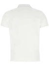 Neck Logo Patch Print Polo Shirt White - MONCLER - BALAAN 4