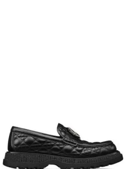 Buffalo Leather Loafers Black - DIOR - BALAAN 2