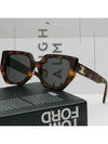 Eyewear Square Acetate Sunglasses Havana - CELINE - BALAAN 3