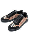 Vintage Check Cotton Suede Low Top Sneakers Brown - BURBERRY - BALAAN 2