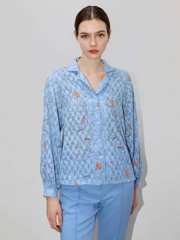 Puppy Blouse Blue - DAMAGE MNEMONIC - BALAAN 1