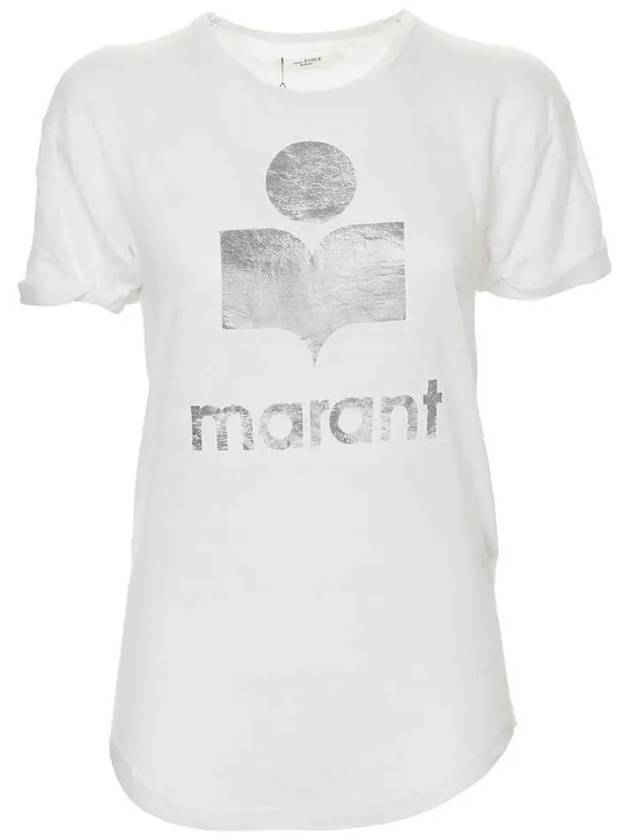 Women's Koldi Logo Short Sleeve T Shirt White - ISABEL MARANT - BALAAN 2