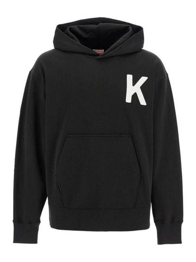 Lucky Tiger Oversized Cotton Hoodie Black - KENZO - BALAAN 2