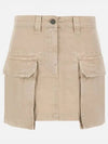 Colored Cargo A-Line Skirt Khaki - GOLDEN GOOSE - BALAAN 2