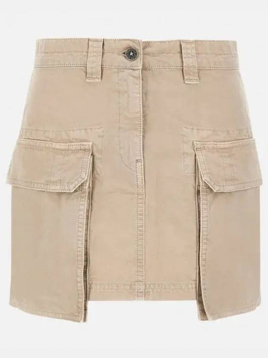 Colored Cargo A-Line Skirt Khaki - GOLDEN GOOSE - BALAAN 2