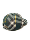 Check pattern ball cap green - BURBERRY - BALAAN 3