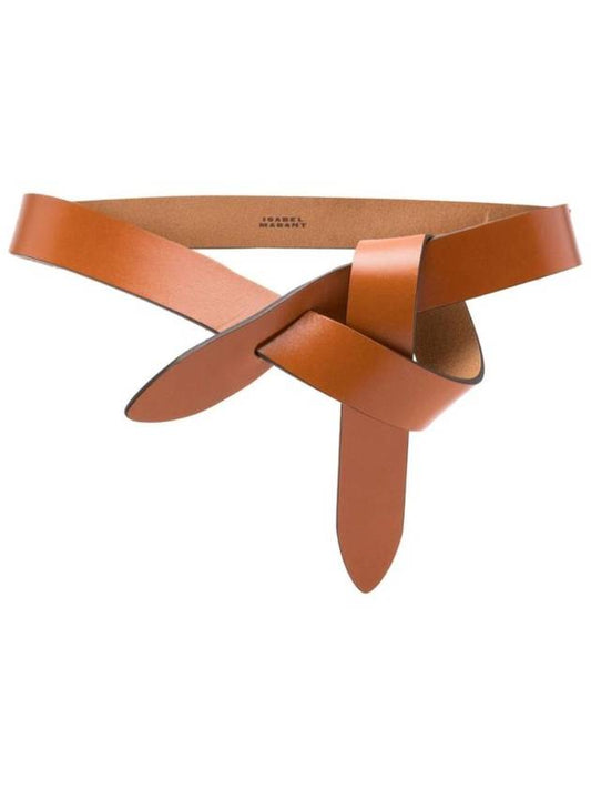 Lecce Knotted Leather Belt Brown - ISABEL MARANT - BALAAN 1