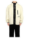 Men's Eco Shearling Big Zip-up Jacket White - MAISON MIHARA YASUHIRO - BALAAN 3