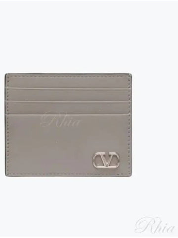 V Logo Signature Men s Card Holder Wallet P0S49LMV G09 - VALENTINO - BALAAN 1