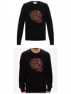 650434 QQZ69 0901 Motif Skull Sweatshirt Sweatshirt Black Men's T-shirt TJ - ALEXANDER MCQUEEN - BALAAN 4