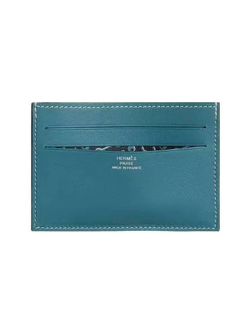 Citizen Twill Card Wallet Blue - HERMES - BALAAN 1