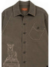 Diagonal Scenery Shirt Brown I5WS01BR - IOEDLE - BALAAN 4