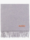 Logo Wool Fringe Muffler Powder Blue Melange - ACNE STUDIOS - BALAAN 2