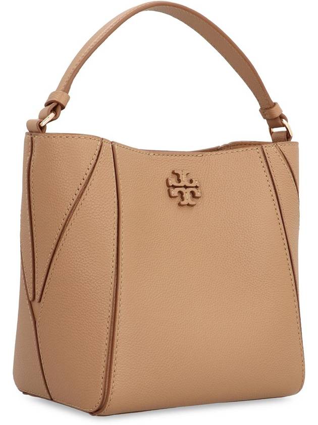 Mcgraw Logo Small Bucket Bag Brown - TORY BURCH - BALAAN 4