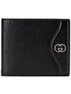 Men's Interlocking G Logo Leather Bicycle Wallet Black - GUCCI - BALAAN 2