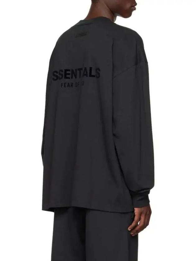 Stretch Rimo Black Long Sleeve T-Shirt Black - FEAR OF GOD ESSENTIALS - BALAAN 5