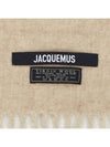 Lecharpe Fringe Logo Virgin Wool Muffler Beige - JACQUEMUS - BALAAN 9