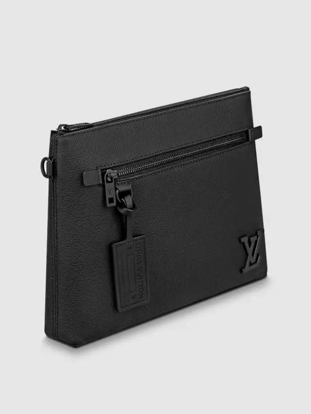 LV Aerogram Ipad Pouch Bag Black - LOUIS VUITTON - BALAAN 3