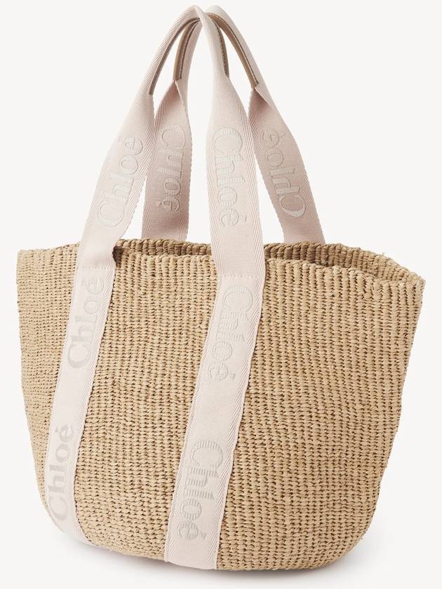 Woody Large Basket Tote Bag Beige - CHLOE - BALAAN 4