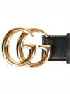 Men's GG Marmont Buckle Belt Black - GUCCI - BALAAN 6