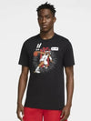 Cartoon Logo Short Sleeve T-Shirt Black - NIKE - BALAAN 2