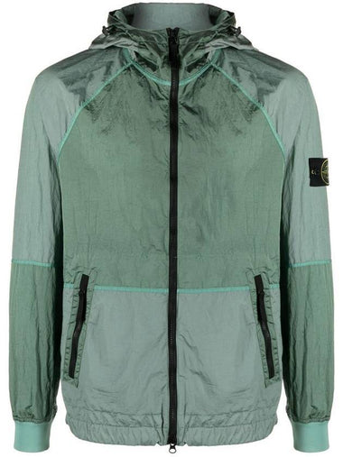 Nylon Metal Windbreaker Light Green - STONE ISLAND - BALAAN 1