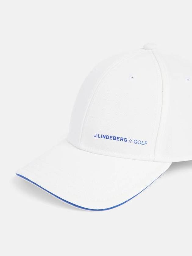 Sunny Logo Print Polyester Twill Ball Cap White - J.LINDEBERG - BALAAN 4