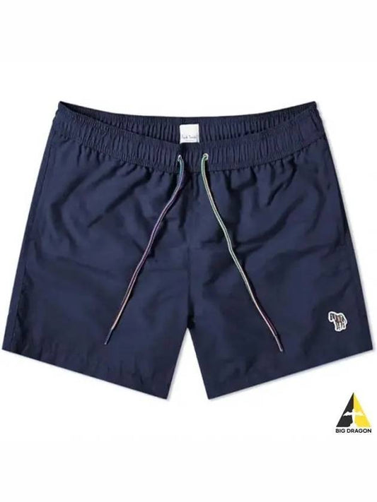 Men's Zebra Logo Swim Shorts Navy - PAUL SMITH - BALAAN 2