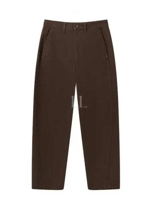 High Waist Straight Pants Brown - LEMAIRE - BALAAN 2