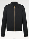 1AFYEI Embossed Technical Wool Blouson Jacket - LOUIS VUITTON - BALAAN 1