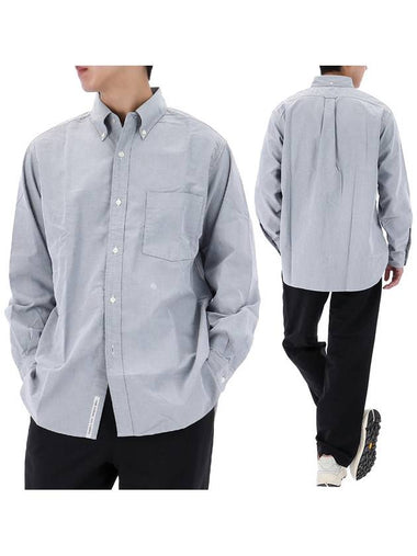 Button Down Wind Shirt SUGF350E GRAYISH NAVY - NANAMICA - BALAAN 1