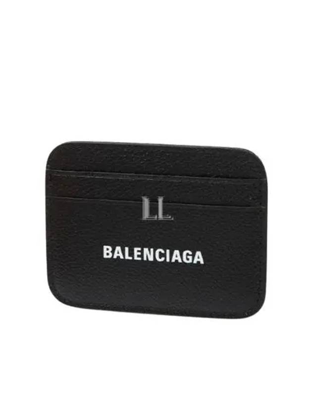 Cash Logo 2 Fold Card Wallet Black - BALENCIAGA - BALAAN 2