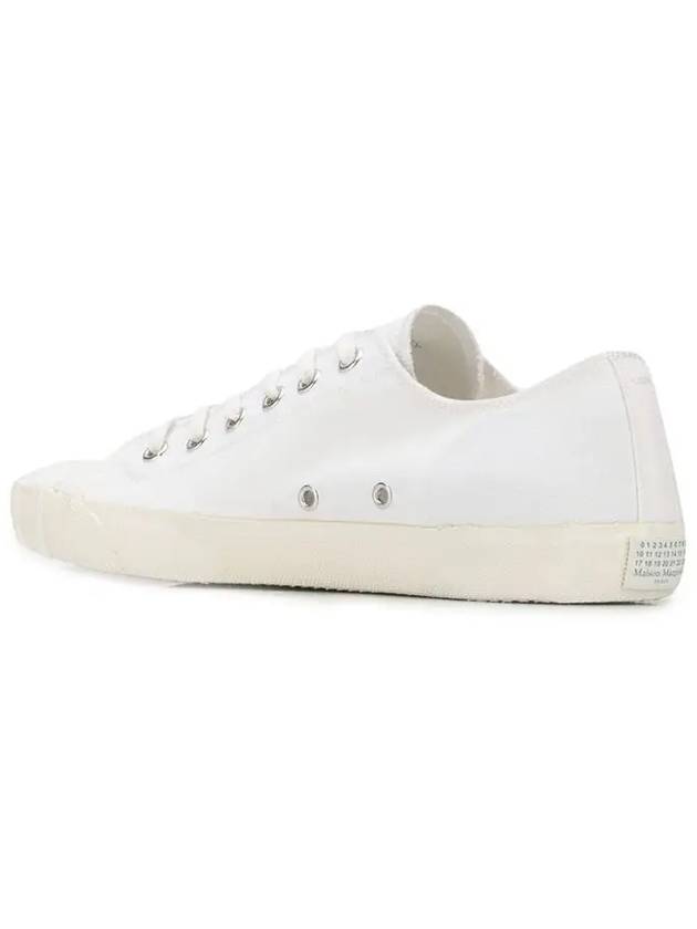 Men's Painted Tabi Stitch Tabi Low Top Sneakers White - MAISON MARGIELA - BALAAN 4