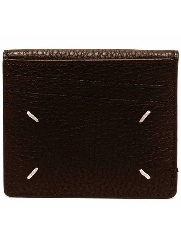 Stitched Logo Coin Card Wallet Brown - MAISON MARGIELA - BALAAN 2