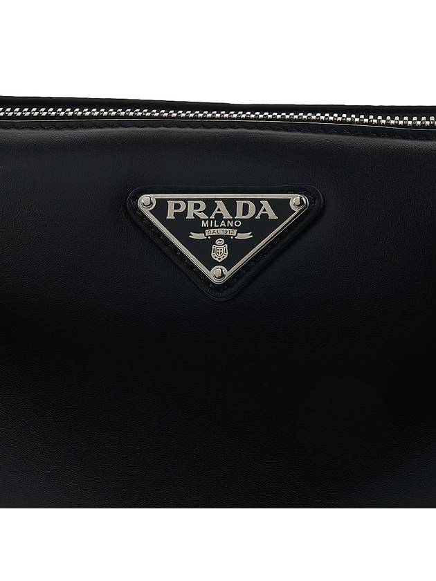 Triangle Logo Cross Bag Black - PRADA - BALAAN 7