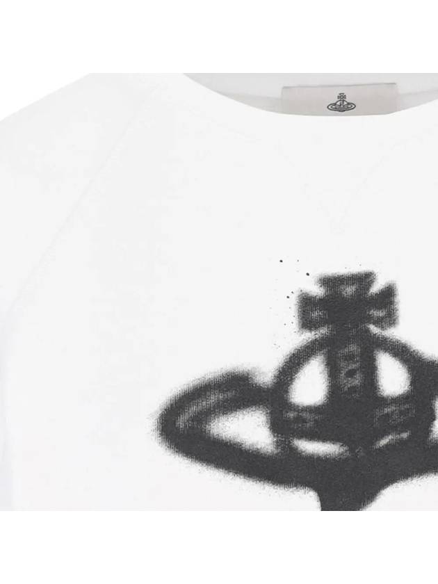 Spray ORB Logo Sweatshirt White - VIVIENNE WESTWOOD - BALAAN 5