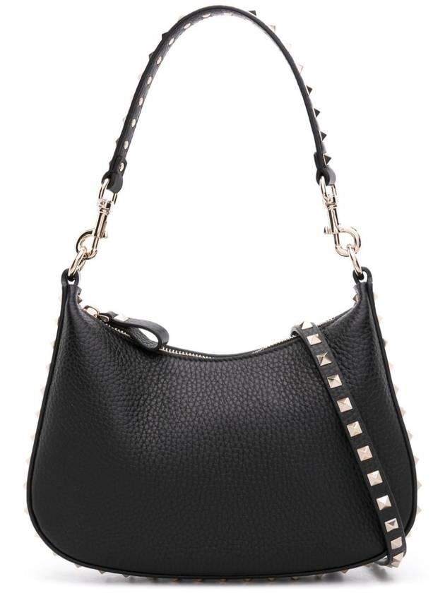 VALENTINO SM ROCSTUD LEATHER SHOULDER BAG - VALENTINO - BALAAN 1