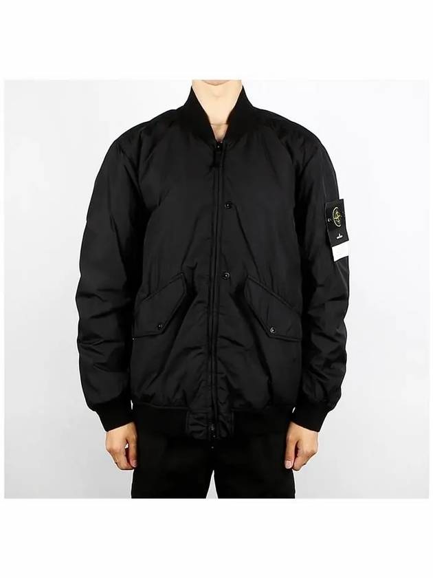 Reps R NY Bomber Jacket Black - STONE ISLAND - BALAAN 3