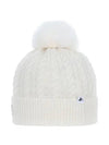 Women s Cashmere Knit Beanie 8504LXAK IVORY - BLACK&WHITE - BALAAN 4