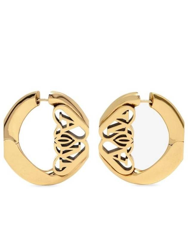 SEAL logo earrings 780982 J160K8500 B0010988514 - ALEXANDER MCQUEEN - BALAAN 4