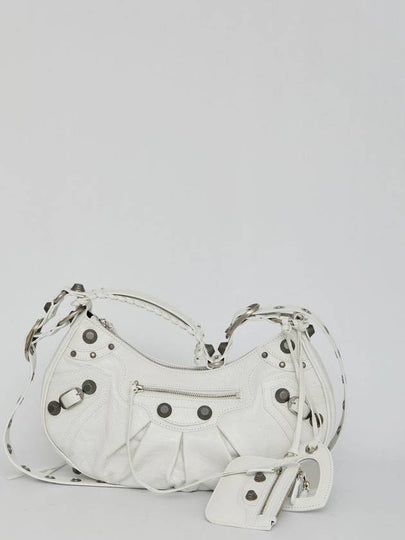 Le Cagole Small Leather Shoulder Bag White - BALENCIAGA - BALAAN 2