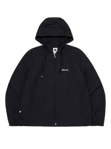 KODAK Small Logo Ultralight Hooded Jacket Women BLACK - KODO - BALAAN 1