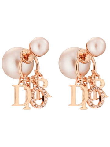 Tribales Clip Pearl Earrings Pink - DIOR - BALAAN 1